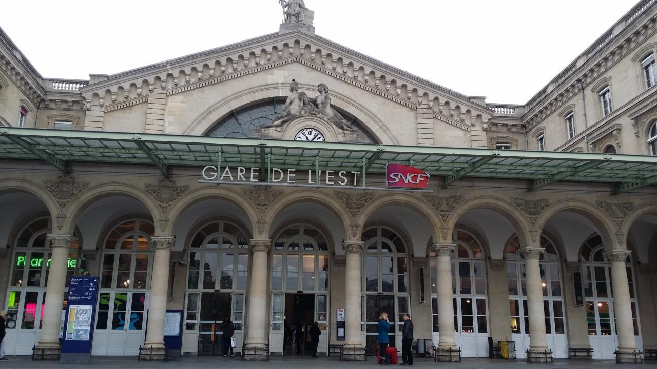 Visite de la gare de l'EST